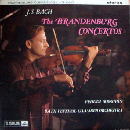 J.S. Bach*, Yehudi Menuhin, Bath Festival Chamber Orchestra : The Brandenburg Concertos (2xLP, RE)