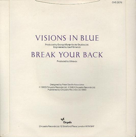 Ultravox : Visions In Blue (7", Single)
