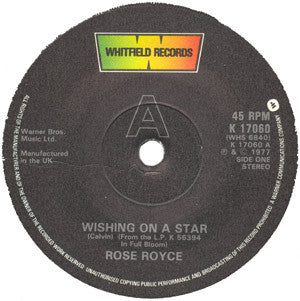 Rose Royce : Wishing On A Star (7", Single, Pap)