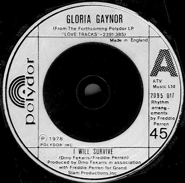 Gloria Gaynor : I Will Survive (7", Single, Sil)
