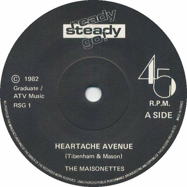 The Maisonettes : Heartache Avenue (7", Single, Sol)