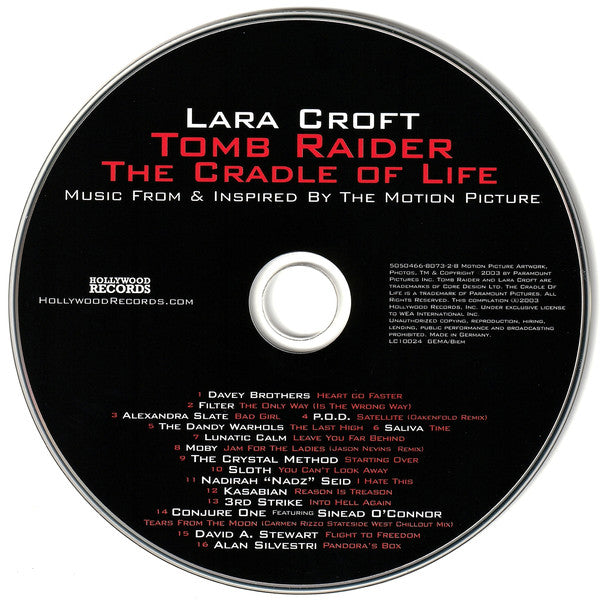 Various : Lara Croft Tomb Raider: The Cradle Of Life (CD, Comp)
