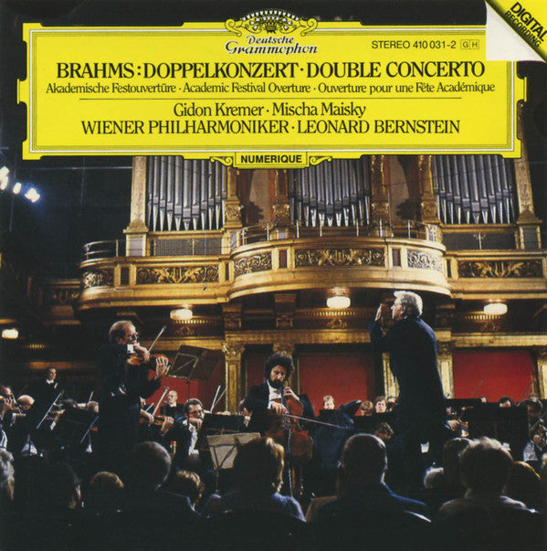 Johannes Brahms - Gidon Kremer · Mischa Maisky - Leonard Bernstein · Wiener Philharmoniker : Doppelkonzert · Double Concerto / Akademische Festouvertüre · Academic Festival Overture (CD)