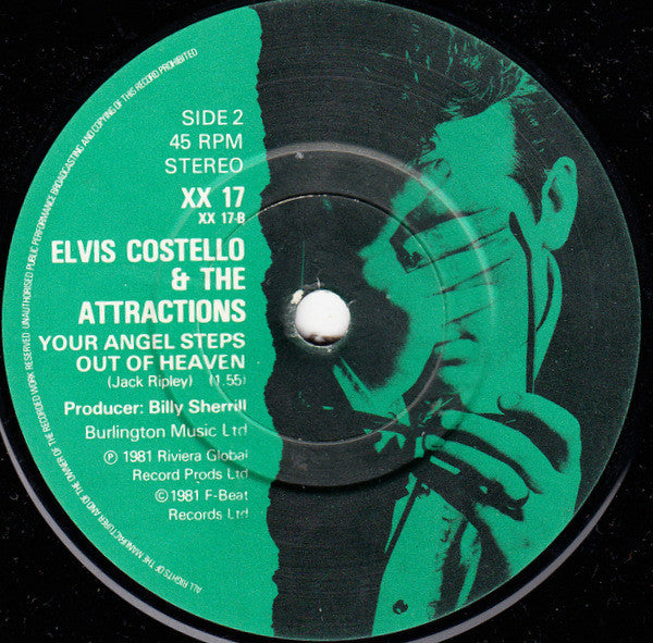Elvis Costello & The Attractions : Good Year For The Roses (7", Single, WEA)
