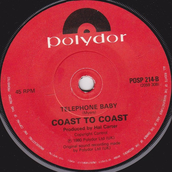 Coast To Coast : (Do) The Hucklebuck (7", Single, Pap)