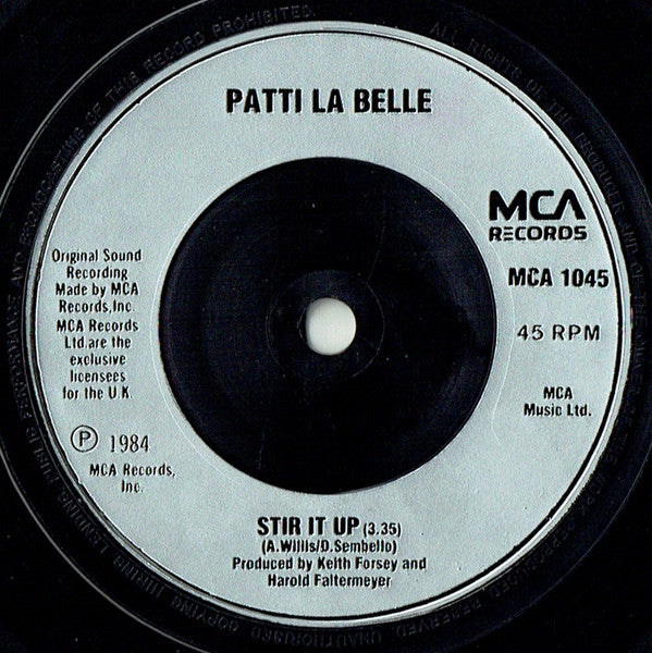 Patti LaBelle And Michael McDonald : On My Own (7", Single, Inj)