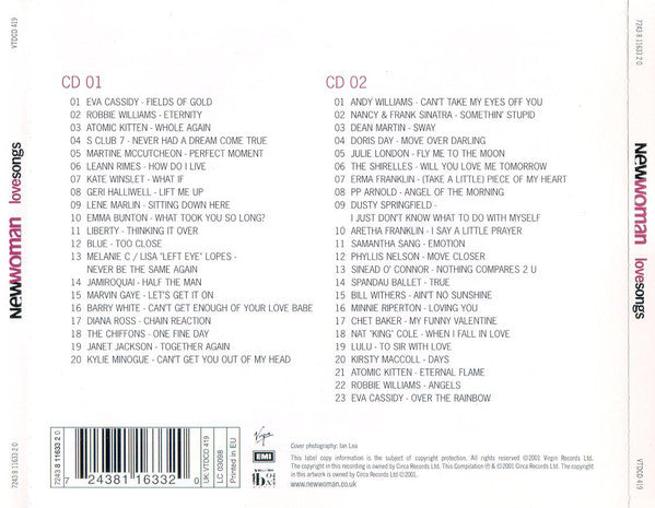 Various : New Woman - Love Songs (2xCD, Comp)