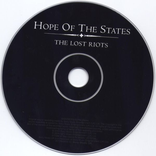 Hope Of The States : The Lost Riots (CD, Album, Ltd)