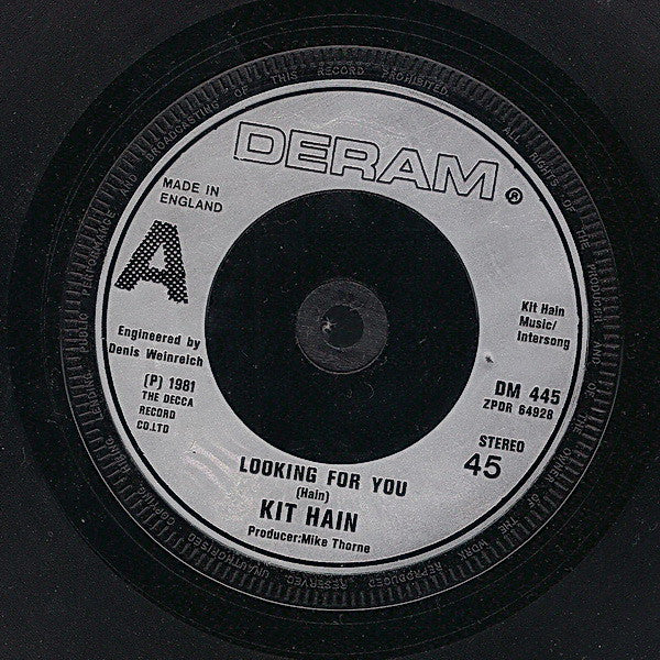 Kit Hain : Looking For You (7", Single)