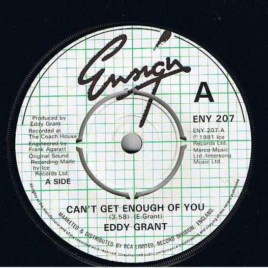 Eddy Grant : Can't Get Enough Of You (7", Single, Kno)