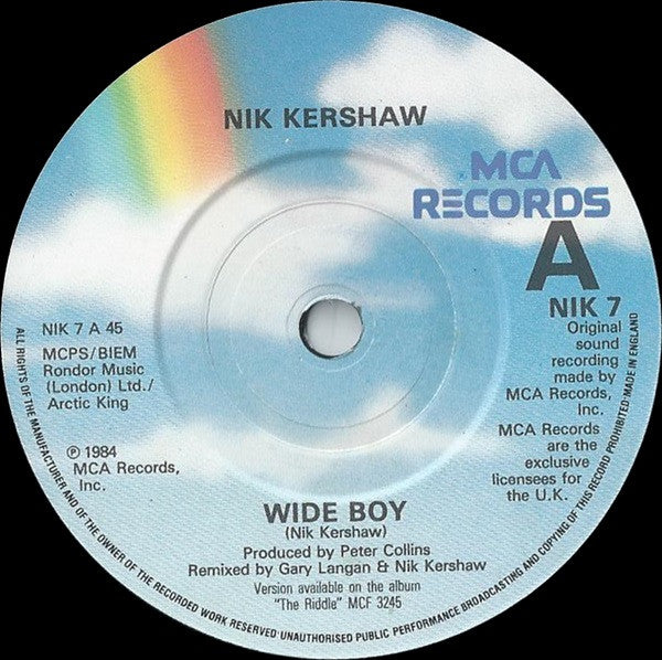 Nik Kershaw : Wide Boy (7", Single, Ltd, Col)