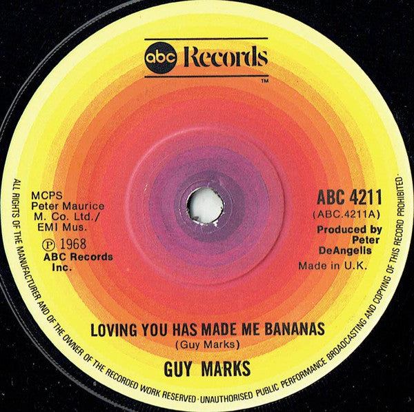 Guy Marks : Loving You Has Made Me Bananas (7", Single, RE, Sol)