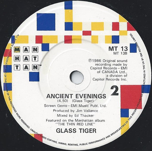 Glass Tiger : Don't Forget Me (When I'm Gone) (7", Single)