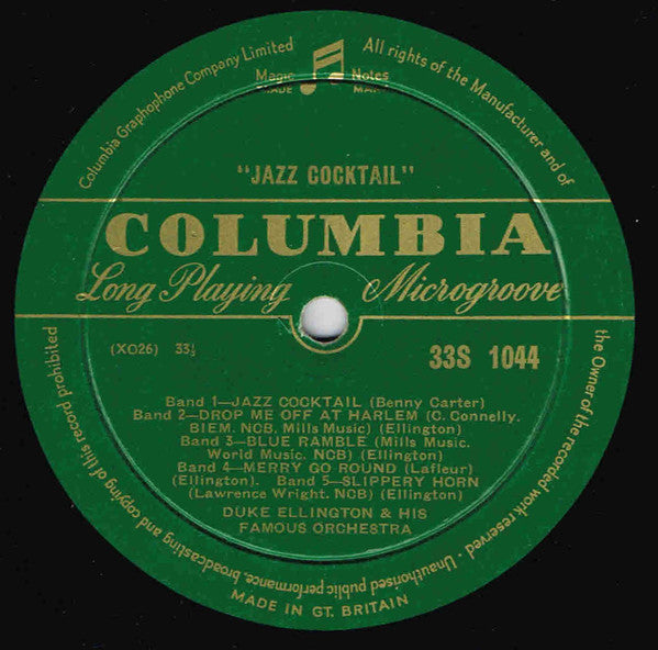 Duke Ellington And His Orchestra : Jazz Cocktail (10", Mono)