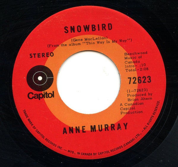 Anne Murray : Snowbird (7", Single)