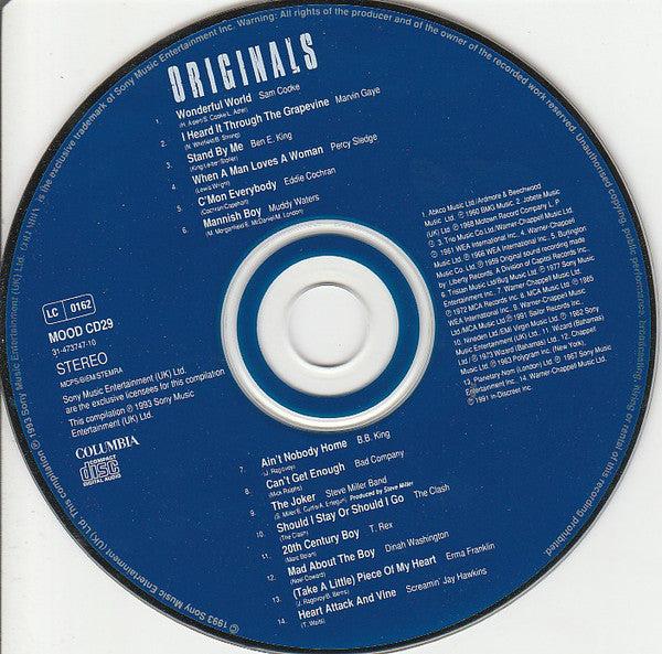 Various : Originals (CD, Comp)