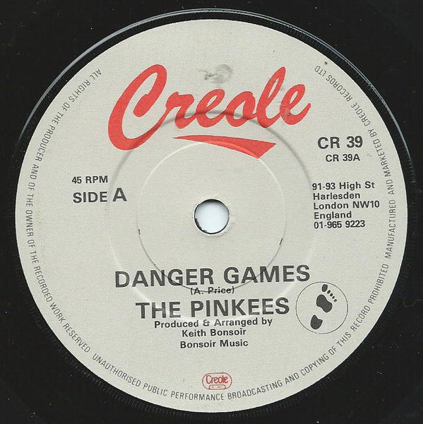 The Pinkees : Danger Games (7")
