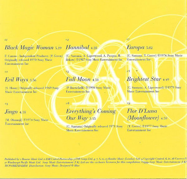 Santana : Black Magic Woman (The Best Of Santana) (CD, Comp)