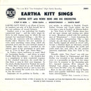 Eartha Kitt With Henri René And His Orchestra : Eartha Kitt Sings (7", EP)