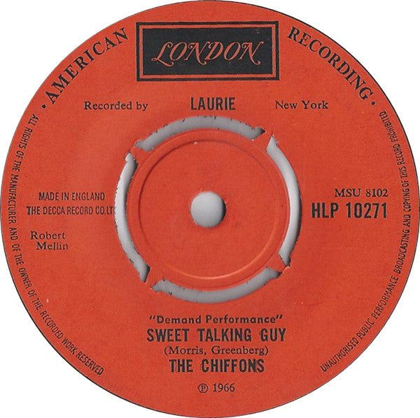 The Chiffons : One Fine Day / Sweet Talking Guy (7", Single, RE)