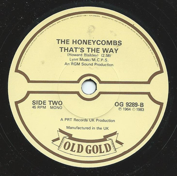 The Honeycombs : Have I The Right / That's The Way (7", Single)