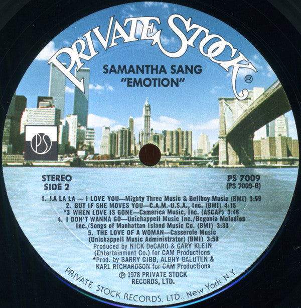 Samantha Sang : Emotion (LP, Album, Mon)