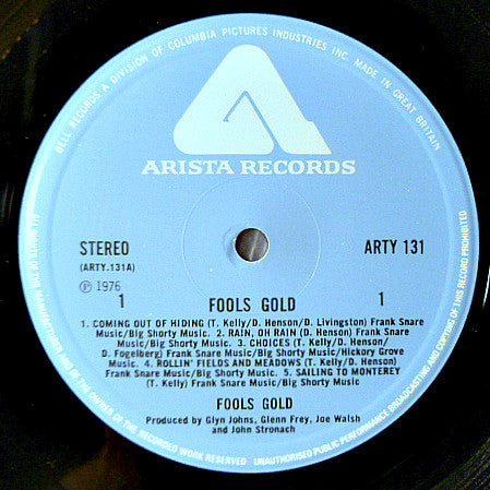 Fools Gold : Fools Gold (LP, Album)
