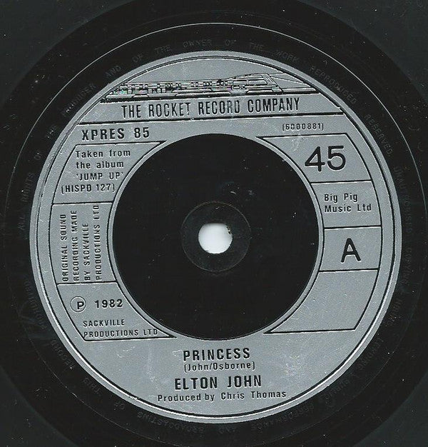 Elton John : Princess (7", Single)