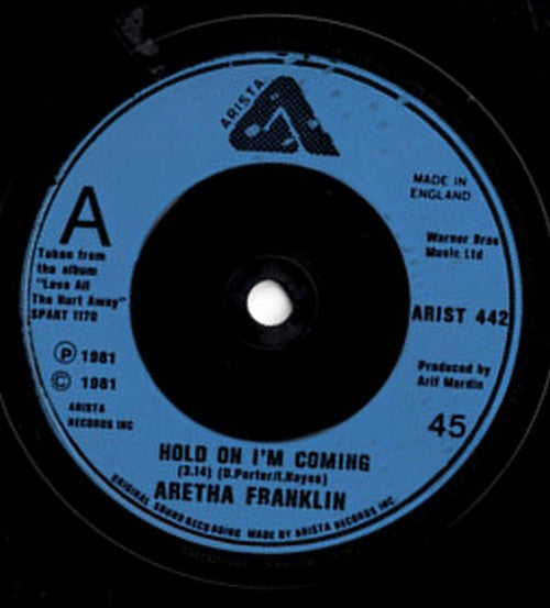 Aretha Franklin : Hold On I'm Coming (7", Single)