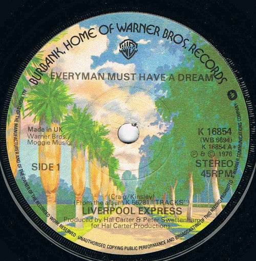 Liverpool Express : Everyman Must Have A Dream (7", Sol)