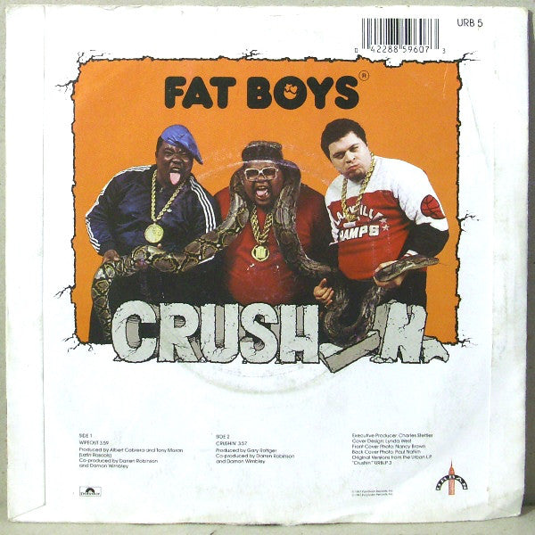 Fat Boys and The Beach Boys : Wipeout! (7", Single, Sil)
