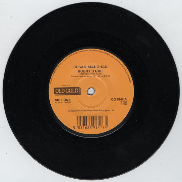 Susan Maughan  / The Allisons : Bobby's Girl / Are You Sure (7", RE)