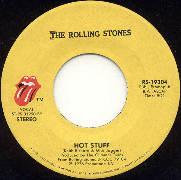 The Rolling Stones : Hot Stuff / Fool To Cry (7", Single, Spe)