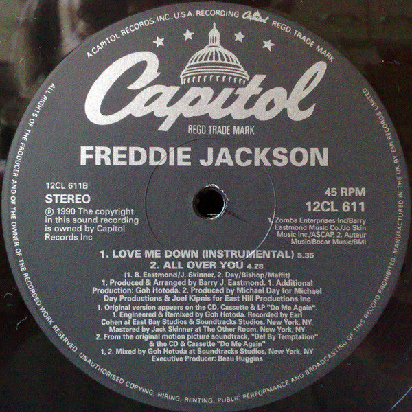 Freddie Jackson : Love Me Down (12", Single)