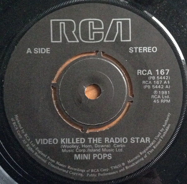 Mini-Pops : Video Killed The Radio Star / Stupid Cupid (7")