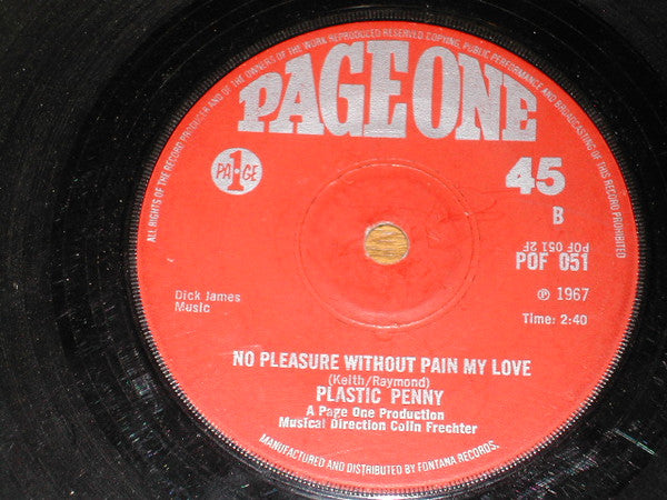 Plastic Penny : Everything I Am (7", Single, Sol)