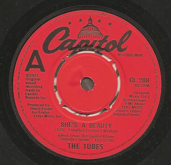 The Tubes : She's A Beauty (7", Single)
