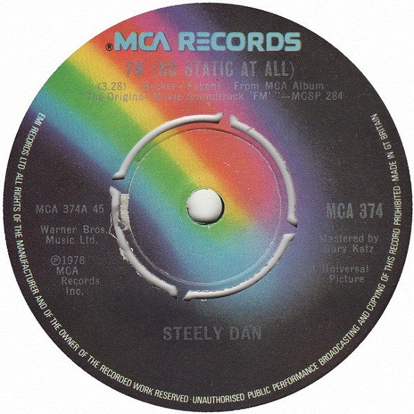 Steely Dan : FM (No Static At All) (7", Single)