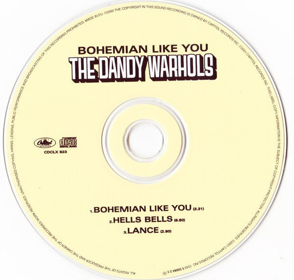 The Dandy Warhols : Bohemian Like You (CD, Single, RE)