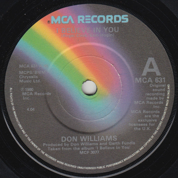 Don Williams (2) : I Believe In You / Simple Song (7", Single)