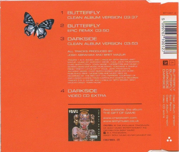 Crazy Town : Butterfly (CD, Enh)