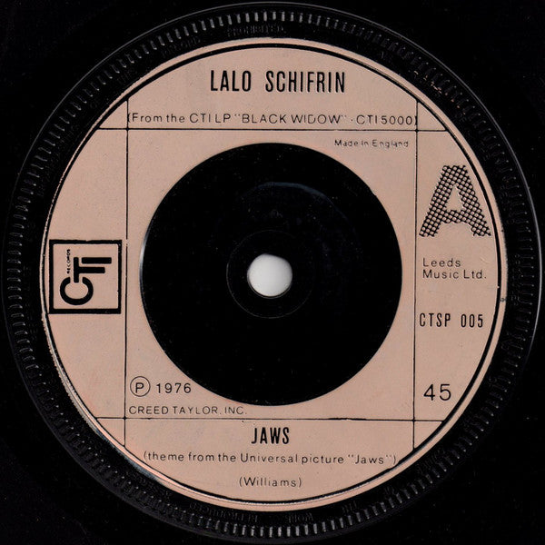 Lalo Schifrin : Jaws (7", Sol)