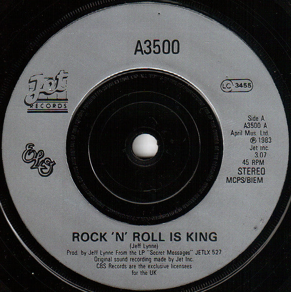 Electric Light Orchestra : Rock 'n' Roll Is King (7", Single, Sil)