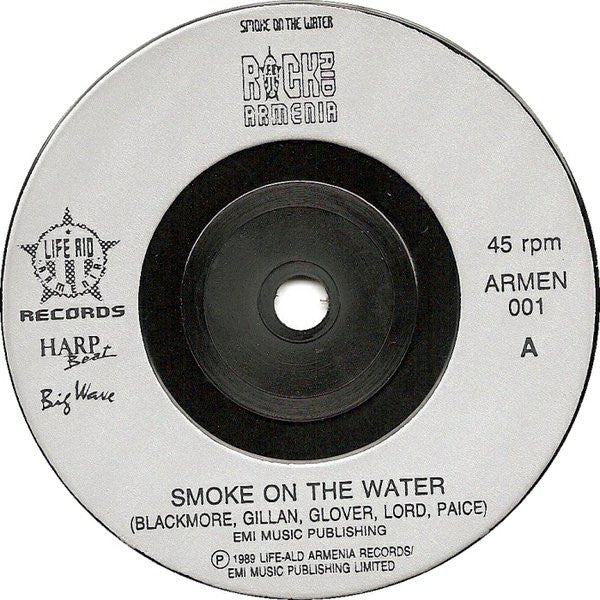 Rock Aid Armenia : Smoke On The Water (7", Single)