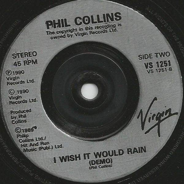 Phil Collins : Something Happened On The Way To Heaven (7", Single, Sil)