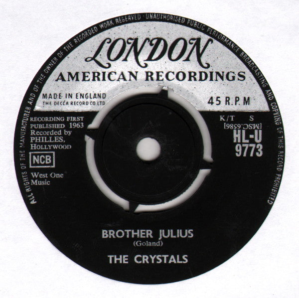 The Crystals : Then He Kissed Me (7", Single)