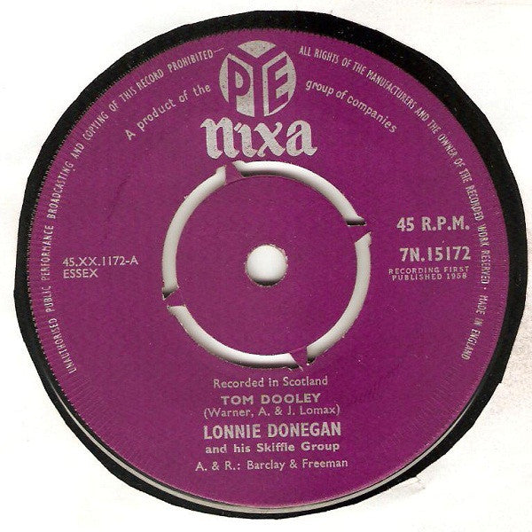Lonnie Donegan's Skiffle Group : Tom Dooley (7", Single)
