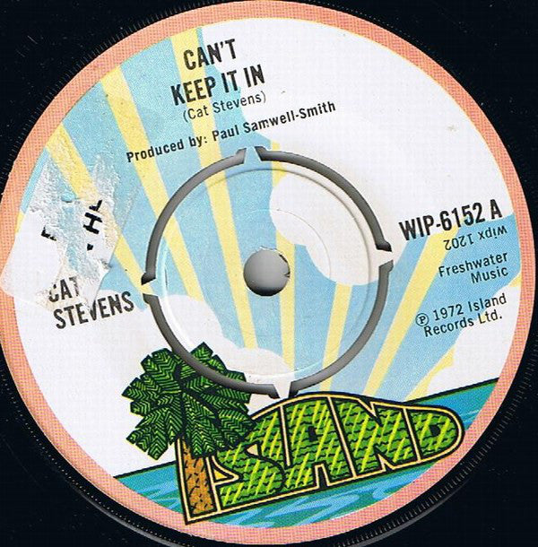 Cat Stevens : Can't Keep It In (7", Single)