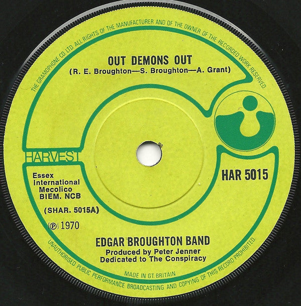 The Edgar Broughton Band : Out Demons Out (7", Sol)