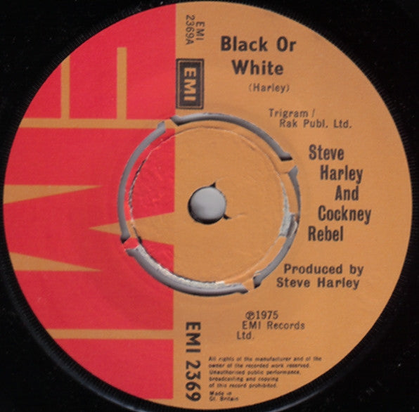 Steve Harley & Cockney Rebel : Black Or White (7")